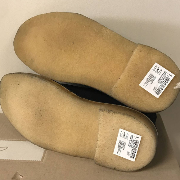 Clarks Women's Size 6 M Desert Boots, Dark Navy Suede - Picture 5 of 7
